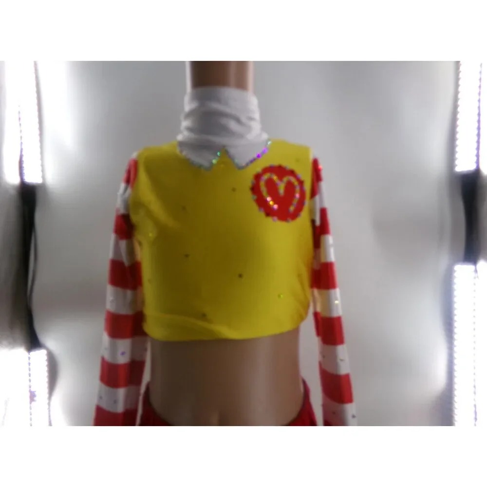 Pre-Owned Dance Costume Small Child/Large Child Red Yellow Mcdonalds Hip Hop Ja